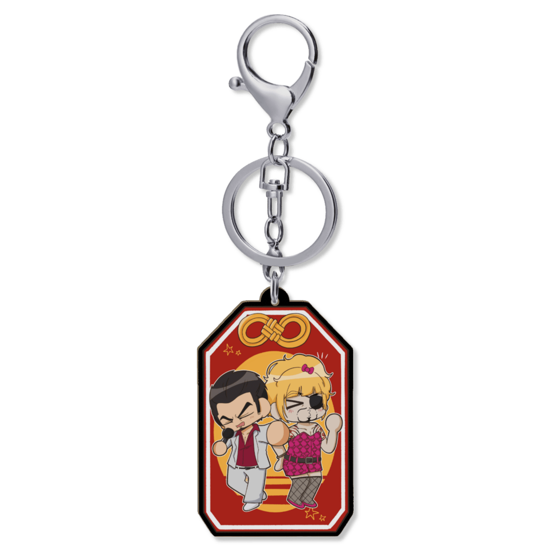 Llavero Doble Cara; Kiryu y Majima - 3